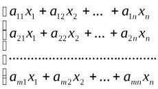 Lineáris algebrai egyenletrendszerek megoldása, megoldási módszerek, példák