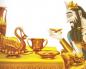 मिडास, फ़्रीगिया का एक राजा जिसके लंबे कान थे, वह देवता डायोनिसस का उपासक था, जिसे हर चीज़ को सोने में बदलने का उपहार मिला था, हर चीज़ को सोने में बदल देता है